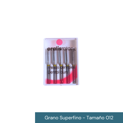 Fresas Diamante Cilíndrica 837L FG 22 mm Oralis (5 uds)