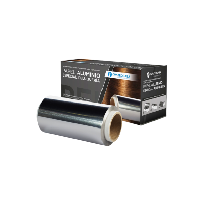 Papel Aluminio Peluquería Cuatrogasa 120 mm x 100 m  (1 ud)