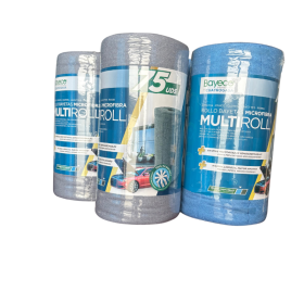 Rollo Bayetas Microfibra Bayeco MULTIROLL – Azul o Gris