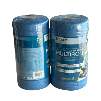 Rollo Bayetas Microfibra Bayeco MULTIROLL – Azul o Gris