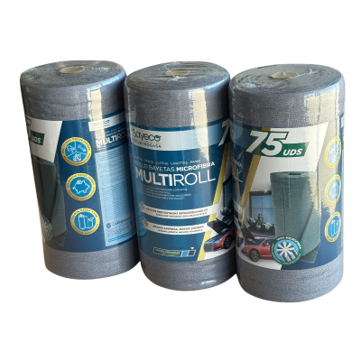 Rollo Bayetas Microfibra Bayeco MULTIROLL – Azul o Gris