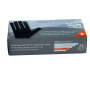 Guantes de nitrilo negros  Luvax Safe  talla    S - Estuche 100 unidades - Vista lateral.