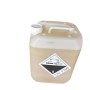 Detergente para lavavajillas automáticos 12 kg, vista trasera con etiquetado de seguridad.