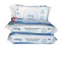 Estuche de toallitas húmedas para adultos XL, 64 unidades dermatológicamente testadas con cierre rígido para máxima duración.