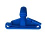 Pinza de fregona azul con enganche universal.