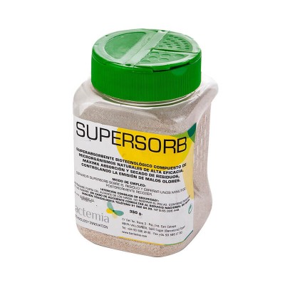 Supersorb Absorbente Eliminador Olores Orgánicos Talquera 350 g
