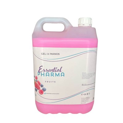 Gel de manos 5 litros frutos del bosque Essential Pharma en formato garrafa para uso profesional