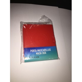 Caja Porta Mascarilla Roja