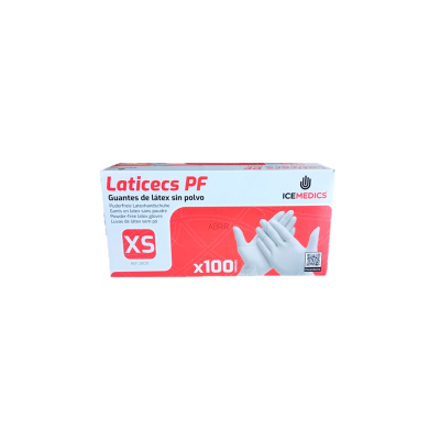Guantes de Látex sin polvo Crema Laticecs P.F. Icemedics 5,1 grs. (100 uds)